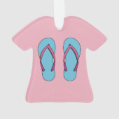 Beach Flip Flops Ornament (Rückseite)