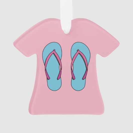 Beach Flip Flops Ornament (Rückseite)