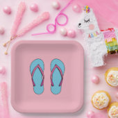 Beach Flip Flops Pappteller (Party)