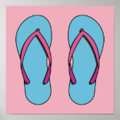 Beach Flip Flops Poster (Vorne)