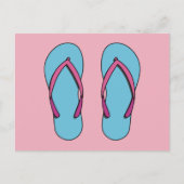 Beach Flip Flops Postkarte (Vorderseite)