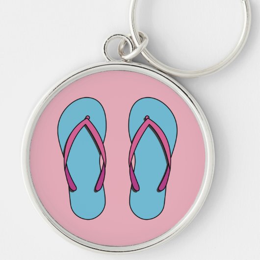 Beach Flip Flops Schlüsselanhänger (Vorne)