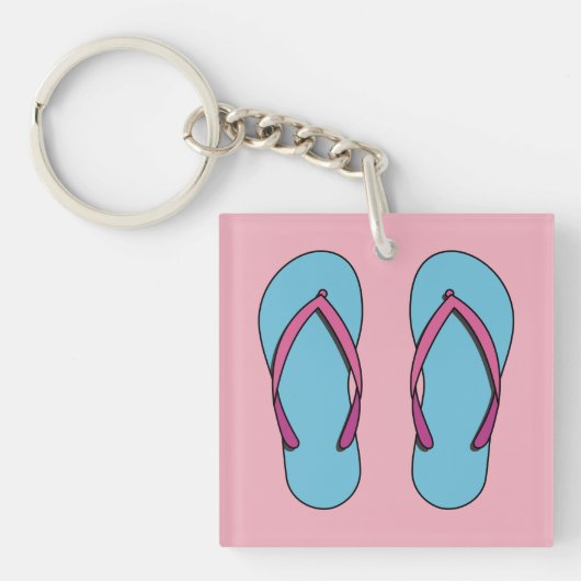 Beach Flip Flops Schlüsselanhänger (Vorderseite)