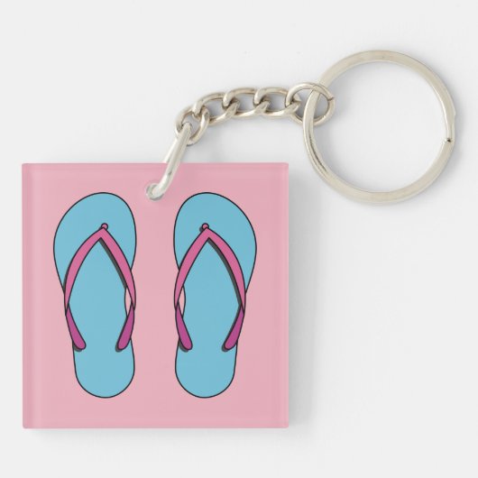 Beach Flip Flops Schlüsselanhänger (Rückseite)