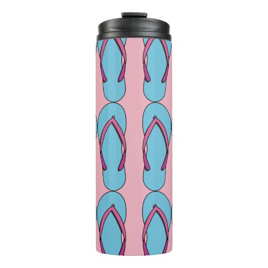 Beach Flip Flops Thermosbecher (Vorderseite)