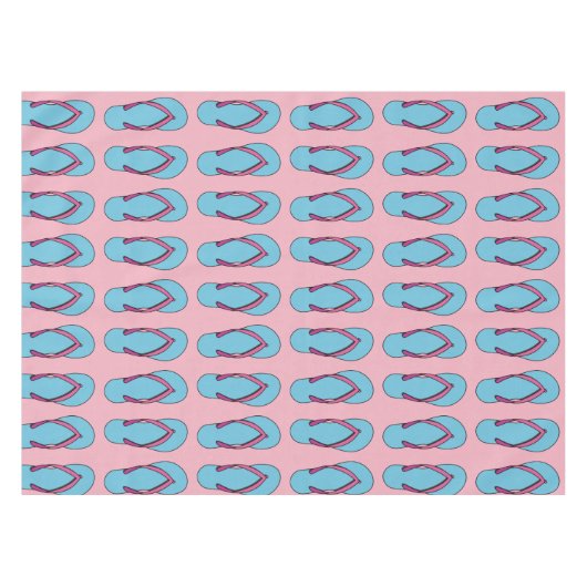Beach Flip Flops Tischdecke (Vorderseite (Horizontal))