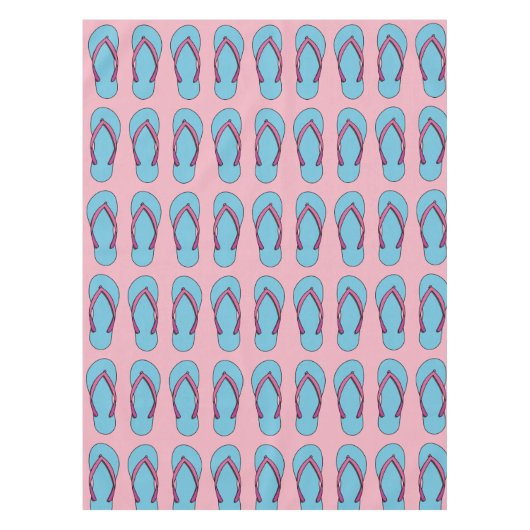 Beach Flip Flops Tischdecke (Vorderseite)