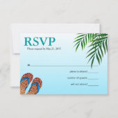 Beach Flip Flops UAWG RSVP Karte (Vorderseite)