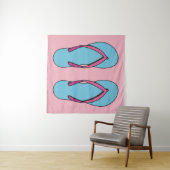 Beach Flip Flops Wandteppich (Beispiel (Horizontal))