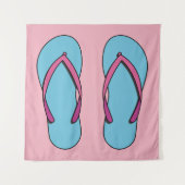 Beach Flip Flops Wandteppich (Vorderseite)
