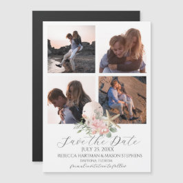 Beach Floral Sand Dollar und Starfish Multi-Foto Magnetkarte