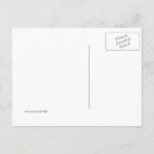 Beach Floral Wir haben verschoben Postkarte (Rückseite)