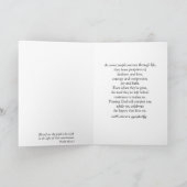 Beach Footprints Beileid Karte (Innenseite)