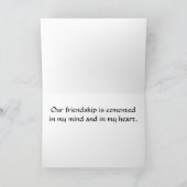 Beach Forever Friends Gedicht Karte (Innenseite)