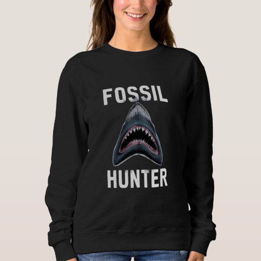 Beach Fossil Hunter Shark Teeth Collector Sweatshirt (Vorderseite)