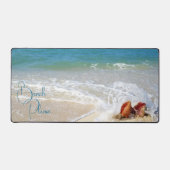 Beach Foto BEACH BITTE Sprichwort Custom Schreibtischunterlage (Vorderseite)