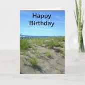 Beach Foto Birthday Karte (Vorderseite)