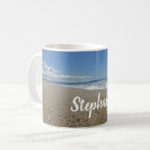 Beach Foto Blue Sky Surf Sand Pazifik Küste Kaffeetasse (Vorderseite Links)