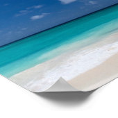 Beach Foto Caribbean Tropical Paradise Poster (Ecke)