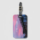 Beach-Foto-Geschenk mit Reiseangebot Gepäckanhänger (Vorderseite Vertikal)
