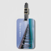 Beach-Foto-Geschenk mit Reiseangebot Gepäckanhänger (Vorderseite Vertikal)