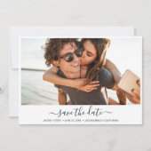 Beach Foto Moderne Hochzeit Save The Date (Vorderseite)