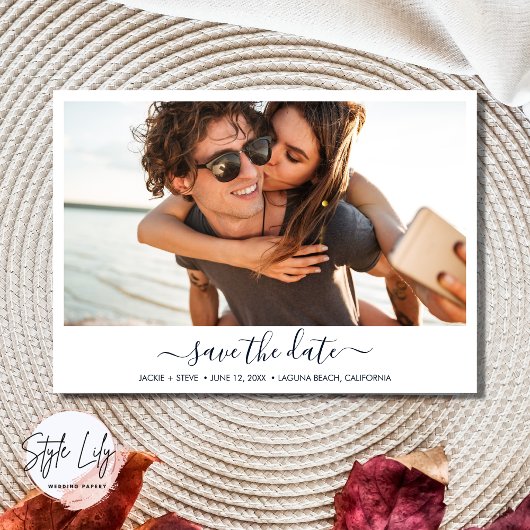 Beach Foto Moderne Hochzeit Save The Date