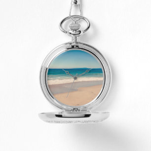 Beach Foto Ocean Blue Landschaftlich Armbanduhr