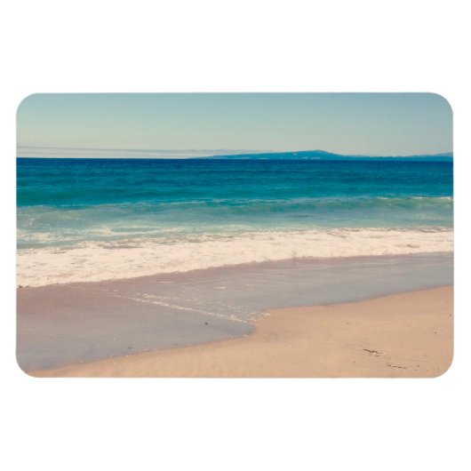 Beach Foto Ocean Blue Landschaftlich Magnet (Horizontal)