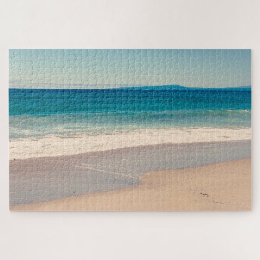 Beach Foto Ocean Blue Landschaftlich Puzzle (Horizontal)