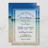 Beach Foto Ozean Einladungen für Hochzeiten (Vorne/Hinten)