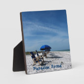 Beach Foto Plaque w Easel Fotoplatte (Vorderseite)