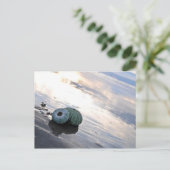 Beach Foto Postkarte (Stehend Vorderseite)