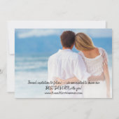 Beach Foto Sand Dollars Sea Blue Zielort Save The Date (Rückseite)