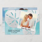 Beach Foto Sand Dollars Sea Blue Zielort Save The Date (Vorne/Hinten)