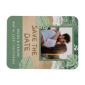 Beach Foto Save the Date Einladung Magnet (Horizontal)