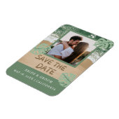 Beach Foto Save the Date Einladung Magnet (Linke Seite)