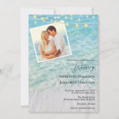 Beach-Foto Strandstreichelight-Website Einladung (Vorderseite)