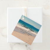 Beach Foto Wedding Vielen Dank Geschenkanhänger (Beispiel)