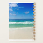 Beach Fotografie Blue Ocean Waves Custom 2025 Planer (Rückseite)