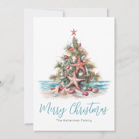 Beach Frohe Weihnachten (Vorderseite)