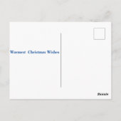 Beach Frohe Weihnachten Flip Flops Postkarte (Rückseite)