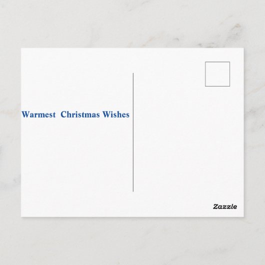 Beach Frohe Weihnachten Flip Flops Postkarte (Rückseite)