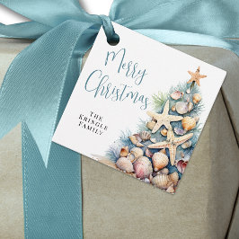 Beach Frohe Weihnachten Geschenkanhänger