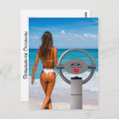 Beach Front Ocean #10 Bester Urlaub je Postkarte (Vorne/Hinten)