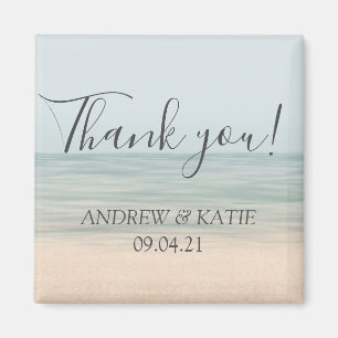 Beach Front Vintag Hawaiian Wedding Vielen Dank Magnet