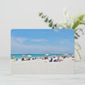 Beach Fun Einladung (Stehend Vorderseite)