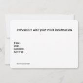 Beach Fun Einladung (Rückseite)