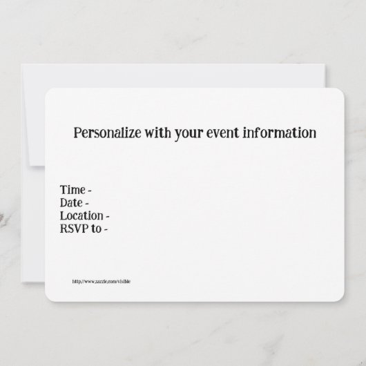 Beach Fun Einladung (Rückseite)