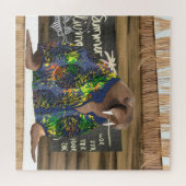 Beach Fun Hawaiian Walrus Puzzle (Horizontal)
